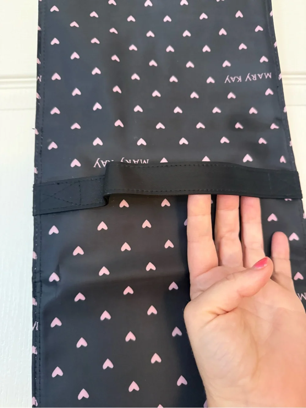 Mary Kay Black & Pink Heart Cadillac Bag